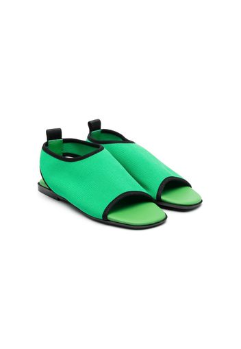 Andrea Montelpare contrasting-trim open-toe sandals - Verde