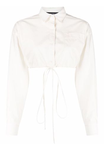 ANDREADAMO cropped cotton shirt - Bianco