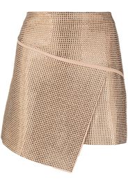 ANDREĀDAMO studded wrap-around skirt - Toni neutri