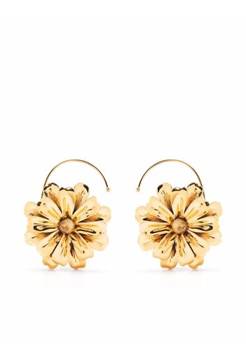 Andres Gallardo large daisy earrings - Oro