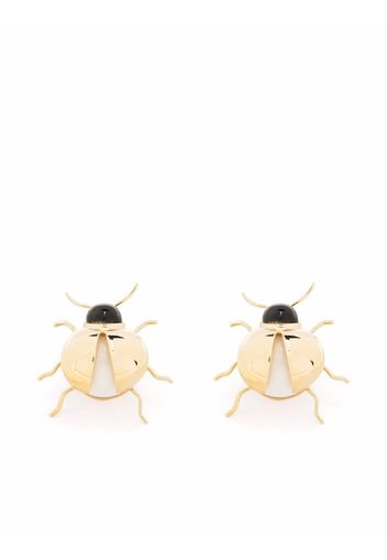 Andres Gallardo beetle earrings - Oro