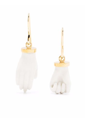 Andres Gallardo little hand earrings - Bianco