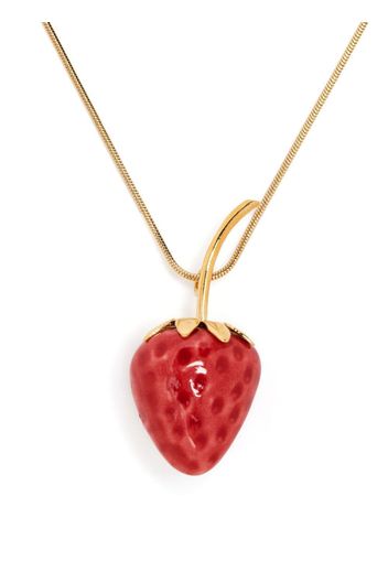 Andres Gallardo strawberry pendant necklace - Rosso