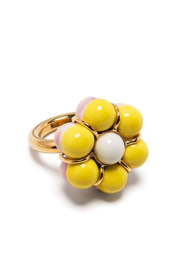 Andres Gallardo flower balloon ring - Giallo