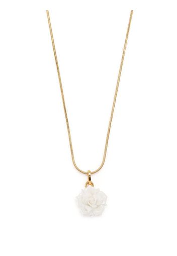 Andres Gallardo floral-charm pendant necklace - Oro