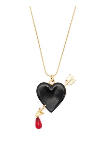 Andres Gallardo heart-charm pendant necklace - Oro