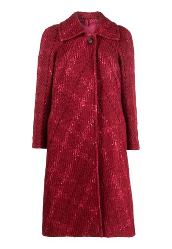 A.N.G.E.L.O. Vintage Cult Cappotto monopetto a quadri anni '90 - Rosso