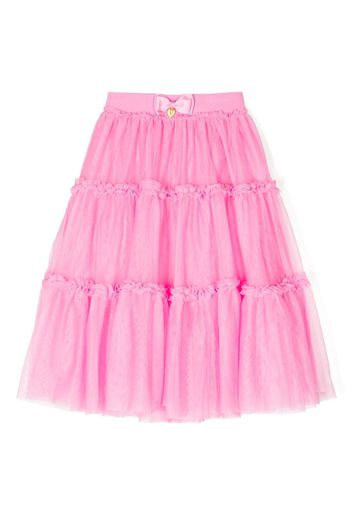 Angel's Face bow-detail tulle skirt - Rosa