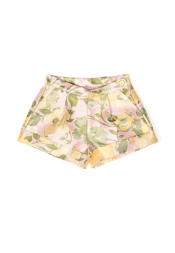 Angel's Face floral-print high-waisted shorts - Rosa