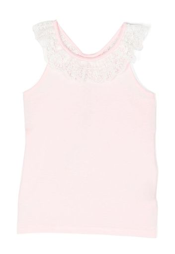 Angel's Face lace-detaling sleeveless top - Rosa