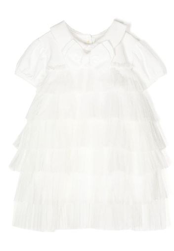 Angel's Face Tallulah pleated bow-detail dress - Bianco