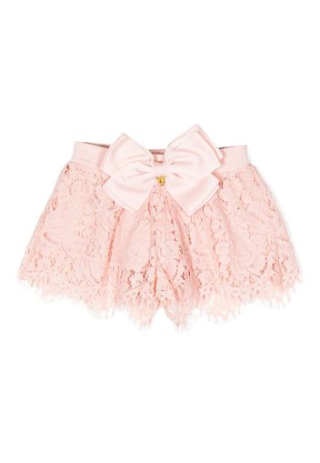 Angel's Face Dorothy Lace bow-detail shorts - Arancione