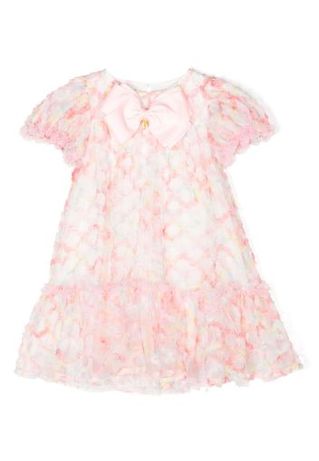 Angel's Face Krisskross ruffled A-line dress - Rosa