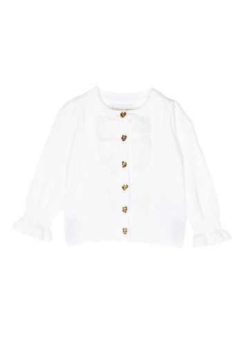 Angel's Face Pia pleated cardigan - Bianco