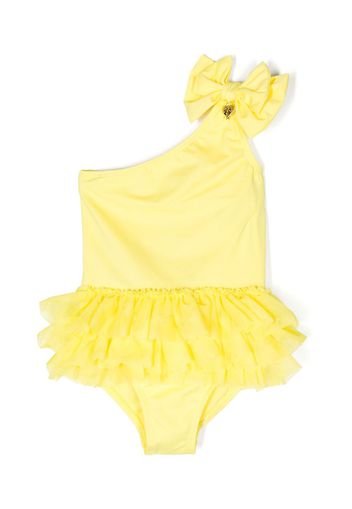 Angel's Face Galina one-shoulder ruffled swimsuit - Giallo