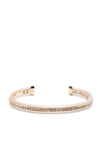 Anil Arjandas Bracciale in oro rosa 18kt Protection Riviere con diamanti