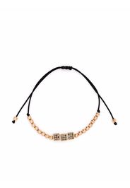 Anil Arjandas Bracciale con perline in oro rosa 18kt e diamanti