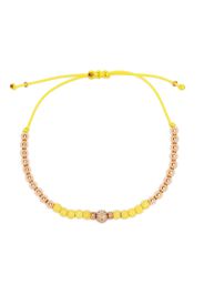 Anil Arjandas Bracciale di perline Ministopper in oro rosa 18kt con diamanti