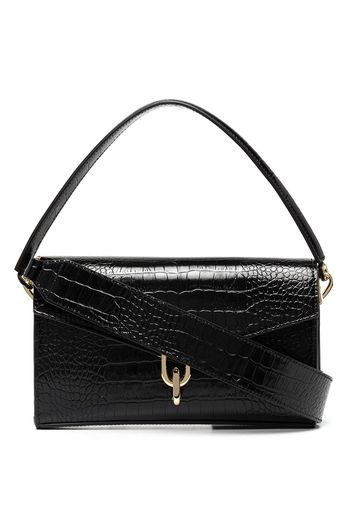 ANINE BING Borsa a spalla Colette effetto coccodrillo - Nero