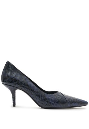 ANINE BING Pumps Devon con effetto pelle di serpente - Blu