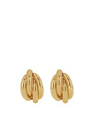 ANINE BING Knot 14kt gold-plated earrings - Oro