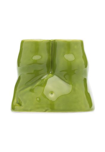green L'Egg double ceramic tealight holder