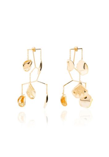 18K Yellow Gold Kinetic Mobile Earrings