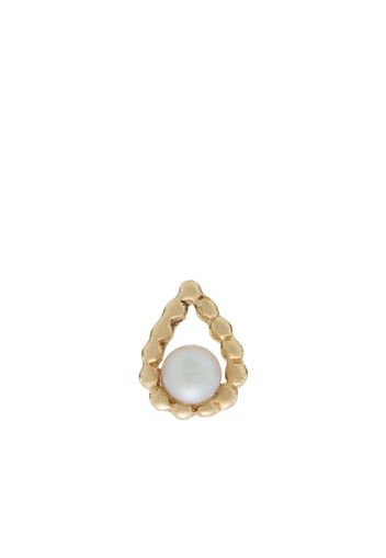 9K yellow gold pearl earring