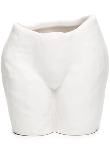 Anissa Kermiche Popotin curved vase - Bianco