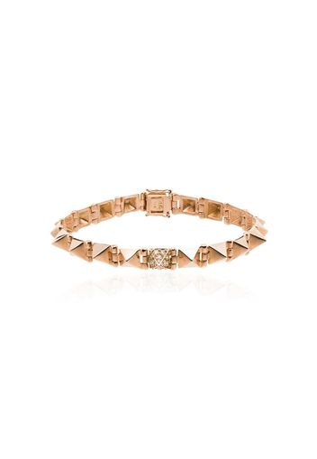 Bracciale in oro rosa 14kt con diamanti