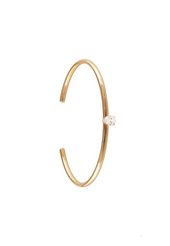 Bracciale rigido in oro rosa 18kt e diamante