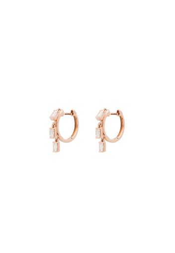 ANITA KO 18K RG BAGUETTE DIAM SHAKE HOOP