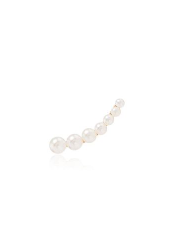 18K yellow gold floating pearl earring