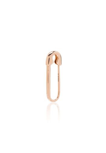 18K rose gold safety pin earring