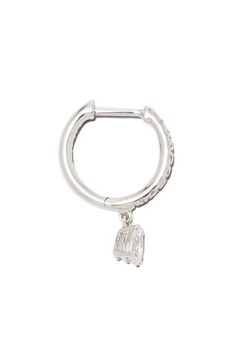 Anita Ko 18kt white gold diamond hoop earring - Argento