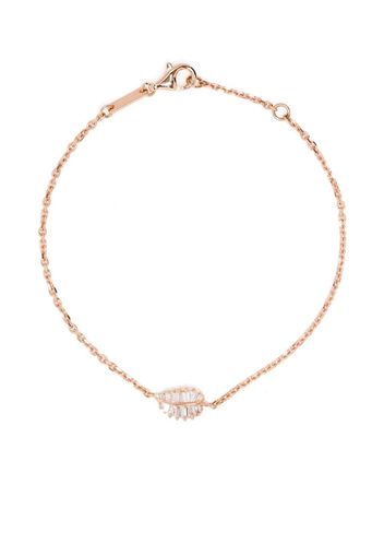 Anita Ko 18kt rose gold palm leaf baguette diamond bracelet - Rosa