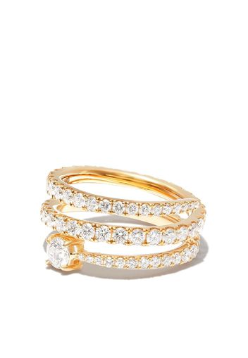 Anita Ko 18kt yellow gold Coil diamond ring - Oro