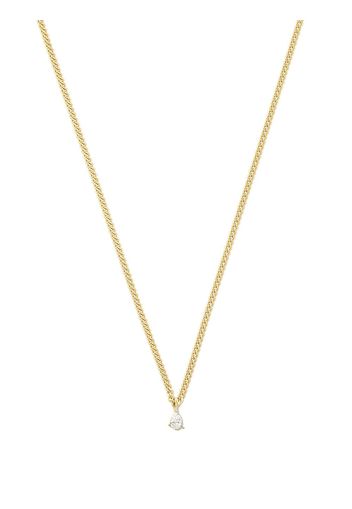 Anita Ko 18kt yellow gold small diamond chain-link necklace - Oro