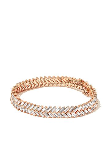 Anita Ko 18kt rose gold Zipper diamond tennis bracelet - Rosa