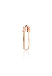 18K rose gold safety pin earring