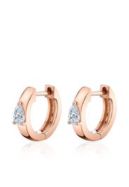 Anita Ko 18K Rose Gold Huggie Diamond Hoop Earrings - Rosa