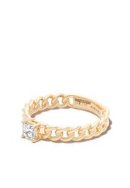 Anita Ko 18kt yellow gold diamond chain-link ring - Oro