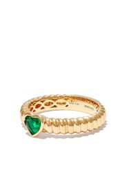 Anita Ko 18kt yellow gold Thin Zoe emerald heart ring - Giallo