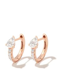 Anita Ko 18kt rose gold Bobbi diamond hoop earrings - Rosa