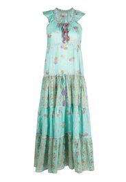 Anjuna floral-print tiered dress - Blu