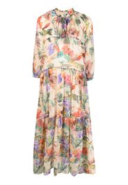 Anjuna floral-print flared maxi dress - Toni neutri