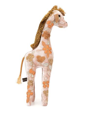 embroidered giraffe soft toy