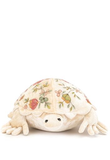 embroidered tortoise soft toy
