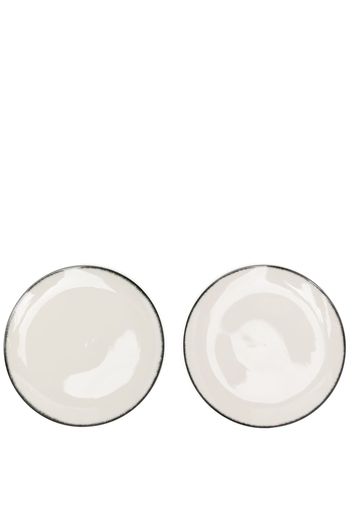 Ann Demeulemeester X Serax Dé porcelain plates (set of two) - Nero