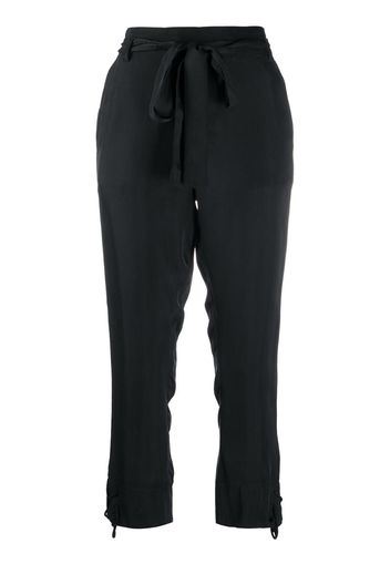 Pantaloni taglio straight crop